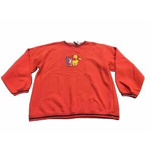 Vintage Pooh 100 Acre Collection Red Buddies Long Sleeve Sweatshirt Size XL